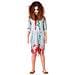Costume Zombie In Camicia Da Notte Bambina - Taglia: 5 - 6 Anni (115 - 130 Cm)  - Foto miniatura 1