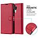 Cadorabo Custodia Compatibile Con Huawei Mate 9 In Rosso Carminio - Coperchio Protettiva Con Chiusura Magnetica, Funzione Stand E Tasca Per Le Carte - Foto miniatura 3