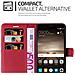 Cadorabo Custodia Compatibile Con Huawei Mate 9 In Rosso Carminio - Coperchio Protettiva Con Chiusura Magnetica, Funzione Stand E Tasca Per Le Carte - Foto miniatura 4