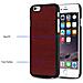 Cadorabo Custodia Compatibile Con Apple Iphone 6 / Iphone 6s In Woody Rosso - Hard Case Coperchio Di Protezione In Look Legno Contro I Graffi E Gli Urti - Foto miniatura 3