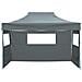 Gazebo Professionale Pieghevole 3 Pareti 3x4m Acciaio Antracite - Foto miniatura 4