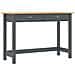 Consolle Hill con 2 Cassetti Grigia 110x45x74 cm Legno Pino - Foto miniatura 1