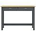 Consolle Hill con 2 Cassetti Grigia 110x45x74 cm Legno Pino - Foto miniatura 3