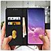 Custodia Samsung Galaxy S10 Portacarte Funzione Supporto Cover Silicone - Nero - Foto miniatura 4