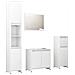 Set Mobili da Bagno 4 pz Bianco in Truciolato - Foto miniatura 2