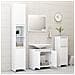 Set Mobili da Bagno 4 pz Bianco in Truciolato - Foto miniatura 3