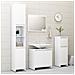 Set Mobili da Bagno 4 pz Bianco in Truciolato - Foto miniatura 1