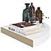 Scaffali Angolari a Parete 4 pz Bianchi 35x35x3,8 cm MDF - Foto miniatura 2