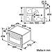 Serie 4 CMA583MS0 Incasso Microonde con grill 44L 900W Nero, Acciaio inossidabile forno a microonde - Foto miniatura 3