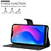 Custodia Compatibile Con Xiaomi Mi A2 Lite / Redmi 6 Pro In Nero Carbone - Coperchio Protettiva Con Chiusura Magnetica, Funzione Stand E Tasca Per Le Carte - Foto miniatura 3