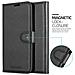Custodia Compatibile Con Xiaomi Mi A2 Lite / Redmi 6 Pro In Nero Carbone - Coperchio Protettiva Con Chiusura Magnetica, Funzione Stand E Tasca Per Le Carte - Foto miniatura 6