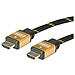 Roline 11.04.5510 Cavo Hdmi 20 M Hdmi Tipo A (standard) Nero, Oro - Foto miniatura 3