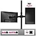 Dmt254 Bk Supporto Da Scrivania Per Monitor 13""-32"" | Per 4 Schermi Fino A 8kg | Altezza Regolabile | Staffa Da 100 Cm | Inclinazione +90° / -35°, Rotazione 180°, Rotazione 360° - Foto miniatura 3