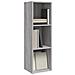 Libreria /mobile Tv Grigio Sonoma 36x30x114 Cm Legno Multistrato - Foto miniatura 3