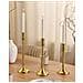 Set Di 3 Portacandele Zimbabwe Metallo 36 Cm Oro - Foto miniatura 6