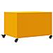 Tavolino da Salotto Giallo Senape 68x50x43,5 cm in Acciaio - Foto miniatura 2