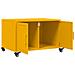 Tavolino da Salotto Giallo Senape 68x50x43,5 cm in Acciaio - Foto miniatura 5