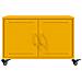 Tavolino da Salotto Giallo Senape 68x50x43,5 cm in Acciaio - Foto miniatura 6