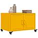 Tavolino da Salotto Giallo Senape 68x50x43,5 cm in Acciaio - Foto miniatura 7