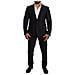 Abito 2 Pezzi Martini Slim Fit Con Motivo Blu - It46 - S - Foto miniatura 1