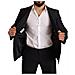 Abito 2 Pezzi Martini Slim Fit Con Motivo Blu - It46 - S - Foto miniatura 5