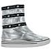 Juicy Couture Donna Calinda Shiny Stivali Da Neve Isolati In Argento 37 - Foto miniatura 1