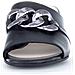 Schwarz Casual Open Sandals Sandali Pelle Scarpe Donna Nero Eu 37, 81.712.27 - Foto miniatura 3