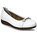 White Casual Closed Ballerinas Ballerine Pelle Scarpe Donna Bianco Eu 38, L9360-80 - Foto miniatura 1