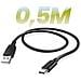Cavo Usb A Usb-c 2a Compatibile Android Auto E Apple Carplay 0,5m - Foto miniatura 2