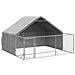 Cuccia per Cani da Esterno con Recinto 3x3x1,9m Acciaio Zincato - Foto miniatura 1