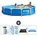 Piscina Fuori Terra - In Giro - 366x366x76 Cm - Blu - Include Accessori Coordinati Cb91 - Foto miniatura 1