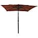 Ombrellone A 3 Livelli Palo In Alluminio Terracotta 2,5x2,5m - Foto miniatura 1
