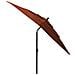 Ombrellone A 3 Livelli Palo In Alluminio Terracotta 2,5x2,5m - Foto miniatura 4