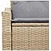 Sofa da Giardino 2 Posti con Ripostiglio e Cuscini Beige in Polyrattan - Foto miniatura 7