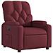 Poltrona Elettrica Reclinabile Rosso Vino in Tessuto - Foto miniatura 4