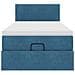 Struttura Letto Pouf con Materasso 90x190 cm in Velluto - Foto miniatura 7