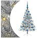 Albero di Natale artificiale con luci integrate Argento 120 cm - Foto miniatura 1