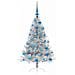 Albero di Natale artificiale con luci integrate Argento 120 cm - Foto miniatura 4