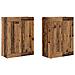 Mobile a muro 2 pcs Legno vecchio 69,5 x 34 x 90 cm - Foto miniatura 1