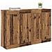 Mobile a muro 2 pcs Legno vecchio 69,5 x 34 x 90 cm - Foto miniatura 3