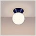 Lampada Da Soffitto Zori Ultramarine Ip44 Sl. 1902 - Minimalist Lampada A Soffitto Oltremare 12x12x16 Cm - Foto miniatura 4