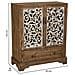 Armadio In Legno E Metallo Marrone 83x38x102h - Foto miniatura 4