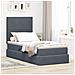 Letto con contenitore e materasso Grigio scuro 90 x 190 cm - Foto miniatura 2
