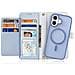 Cover Cartera per iPhone 16 Plus - Pelle /PU, Blu, MagSafe - Foto miniatura 2