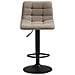 Set 2 Sgabelli Da Bar Middelfart In Poliestere Grigio Con Gambe Nere Regolabile In Altezza - Foto miniatura 2