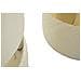 Set 2 Pouf Contenitore Sheffield In Velluto Crema Con Fascia Dorata Ø37x42 E Ø28x35 Cm - Foto miniatura 6