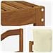 Set di divani da esterno con cuscino 7 pcs Naturale e Crema - Foto miniatura 6