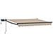Tenda retrattile manuale con LED Beige e Antracite 3,5 x 2,5 m - Foto miniatura 1