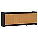 Mobile TV 130 x 33 x 47 cm Rovere Nero Legno ingegnerizzato - Foto miniatura 6