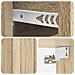 Mobiletto da notte a muro 2 pcs Rovere Sonoma 33 x 34,5 x 24 cm - Foto miniatura 8